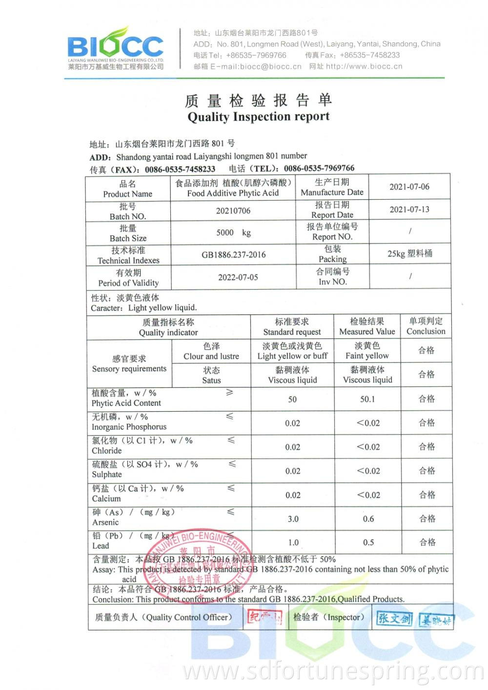 Coa Phytic Acid